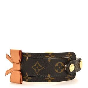 Louis Vuitton Monogram Porte Adresse Bow Bracelet New in Box